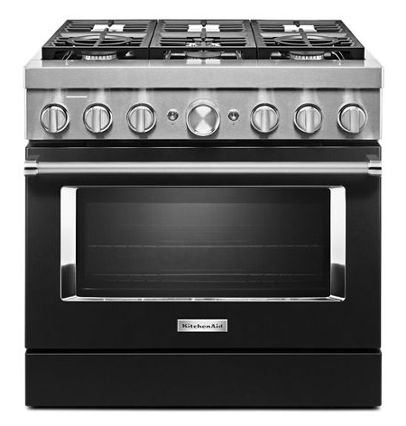 KitchenAid® 36'' Smart Commercial-Style Dual Fuel Range with 6 Burners