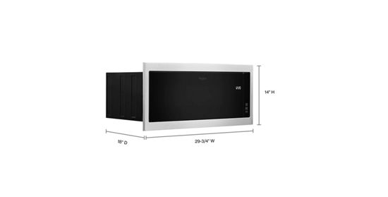 1.1 cu. ft. Built-In Microwave with Slim Trim Kit - 14