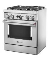 KitchenAid® 30'' Smart Commercial-Style Dual Fuel Range with 4 Burners