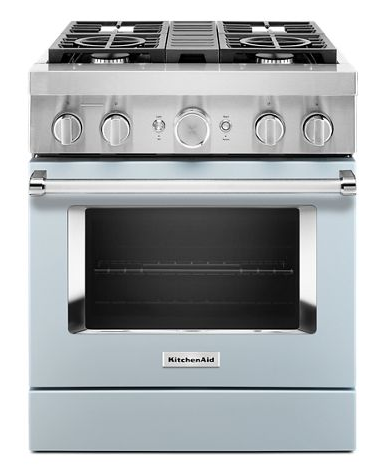 KitchenAid® 30'' Smart Commercial-Style Dual Fuel Range with 4 Burners