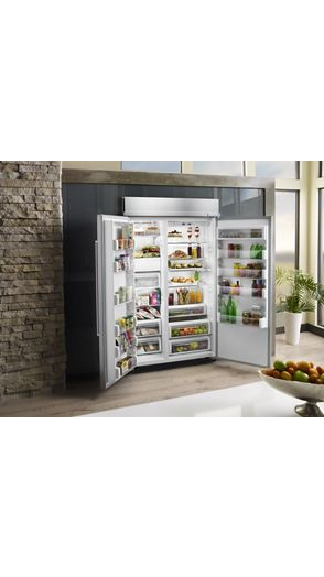 30.0 cu. ft 48-Inch Width Built-In Side by Side Refrigerator with PrintShield™ Finish