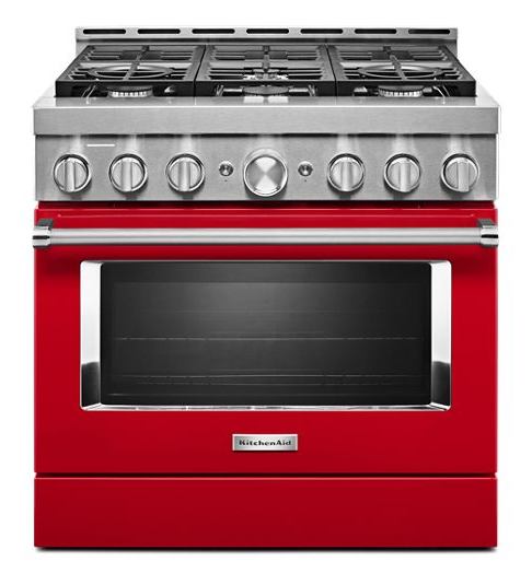 KitchenAid® 36'' Smart Commercial-Style Gas Range with 6 Burners
