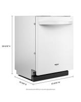 44 dBA ADA Compliant Dishwasher Flush with Cabinets with 3rd Rack