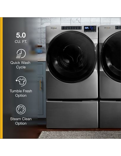 5.0 Cu. Ft. Front Load Washer with Quick Wash Cycle