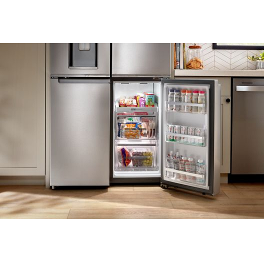 36-Inch Counter Depth 4 Door Refrigerator with Ice Maker in Door