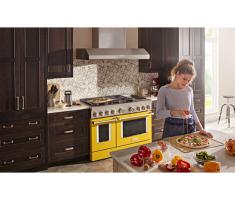 KitchenAid® 48'' Smart Commercial-Style Dual Fuel Range with Griddle