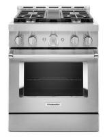 KitchenAid® 30'' Smart Commercial-Style Gas Range with 4 Burners