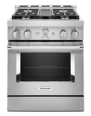 KitchenAid® 30'' Smart Commercial-Style Gas Range with 4 Burners