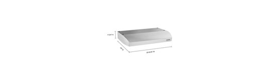 Gold® 30-inch Vented 300-CFM Under-Cabinet Hood