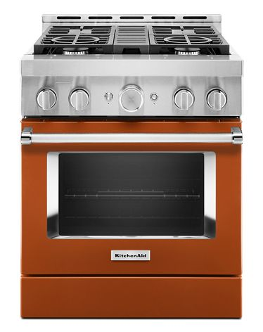 KitchenAid® 30'' Smart Commercial-Style Gas Range with 4 Burners