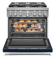 KitchenAid® 36'' Smart Commercial-Style Dual Fuel Range with 6 Burners
