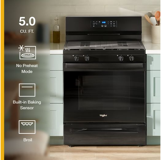 30-inch Self Clean Gas Range with No Preheat Mode