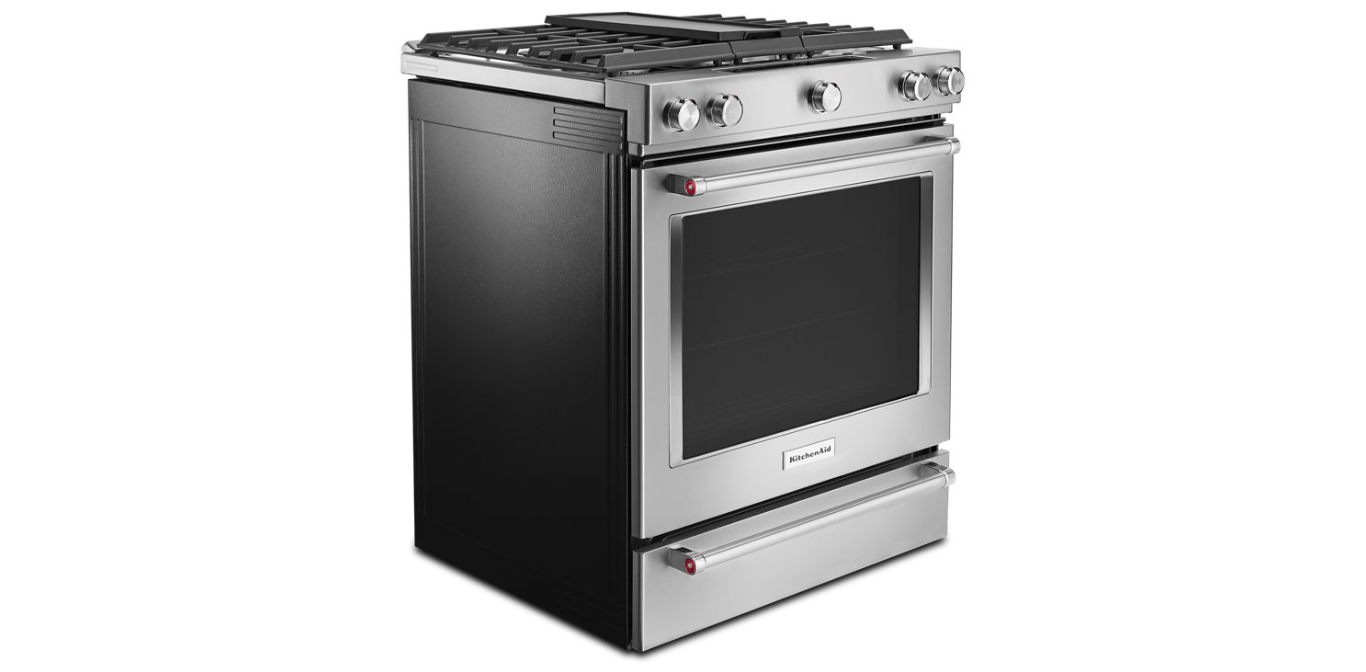30-Inch 5-Burner Dual Fuel Convection Slide-In Range with Baking Drawer