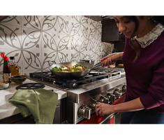 KitchenAid® 48'' Smart Commercial-Style Dual Fuel Range with Griddle