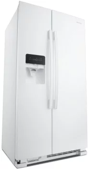 36-inch Side-by-Side Refrigerator with Dual Pad External Ice and Water Dispenser