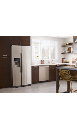 36-inch Wide Contemporary Handle Counter Depth Side-by-Side Refrigerator - 21 cu. ft.