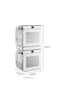 5.8 Cu. Ft. 24 Inch Double Wall Oven with Convection