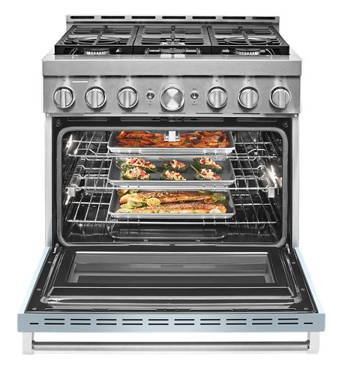 KitchenAid® 36'' Smart Commercial-Style Gas Range with 6 Burners