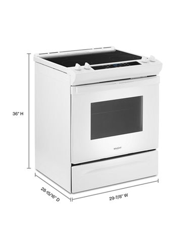 4.8 Cu. Ft. Whirlpool® Electric Range with Frozen Bake™ Technology.