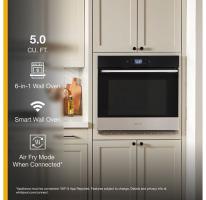 5.0 Cu. Ft. Single Wall Oven with Air Fry When Connected