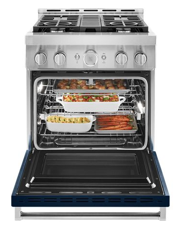 KitchenAid® 30'' Smart Commercial-Style Gas Range with 4 Burners