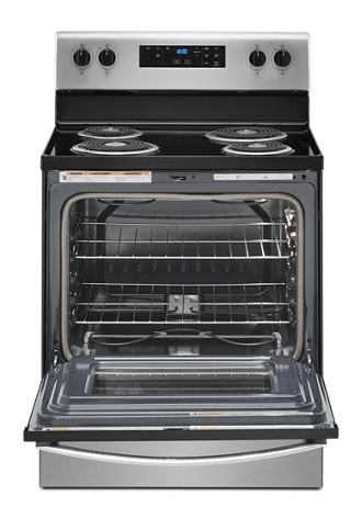 4.8 cu. ft. Electric Range with Keep Warm setting.