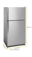 33-inch Wide Top Freezer Refrigerator - 20 cu. ft.