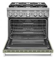 KitchenAid® 36'' Smart Commercial-Style Dual Fuel Range with 6 Burners