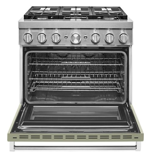 KitchenAid® 36'' Smart Commercial-Style Dual Fuel Range with 6 Burners