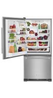 19 cu. ft. 30-Inch Width Full Depth Non Dispense Bottom Mount Refrigerator.