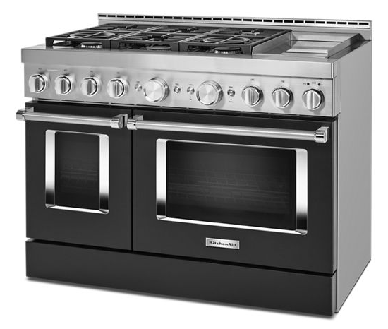  KitchenAid® 48'' Smart Commercial-Style Gas Range with Griddle