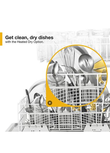 Heavy-Duty Dishwasher with 1-Hour Wash Cycle