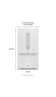 25 Cu. Ft. 36-Width Standard Depth French Door Refrigerator with Interior Dispense