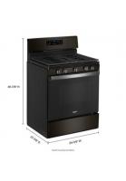 5.0 cu. ft. Gas Range with Center Oval Burner