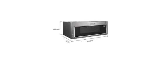 1000-Watt Low Profile Microwave Hood Combination