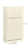 33-inch Wide Top Freezer Refrigerator - 20 cu. ft.