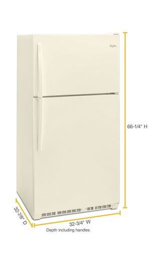 33-inch Wide Top Freezer Refrigerator - 20 cu. ft.