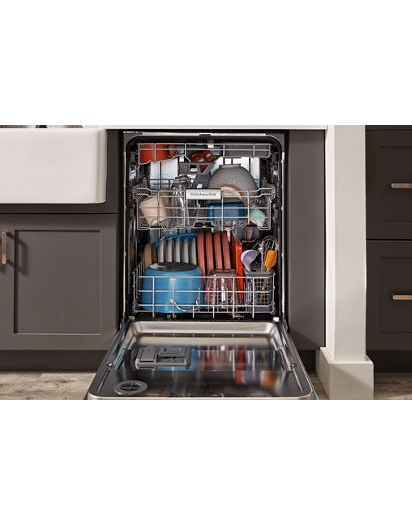Third Level Jet Rack Dishwasher in PrintShield™ Finish, 41 dBA