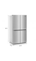 19.4 cu. ft. 36-inch wide Counter-Depth 4-Door Refrigerator with PrintShield™ Finish