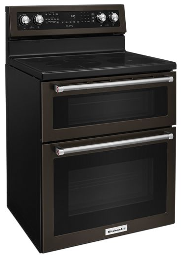 30-Inch 5 Burner Electric Double Oven Convection Range