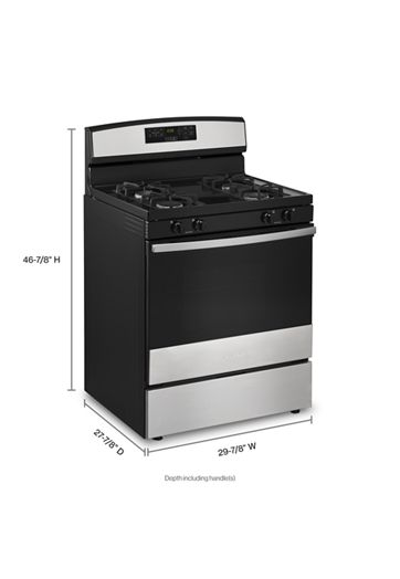 30-inch Gas Range with Self-Clean Option