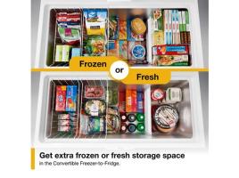 16 Cu. Ft. Convertible Freezer to Refrigerator with Baskets