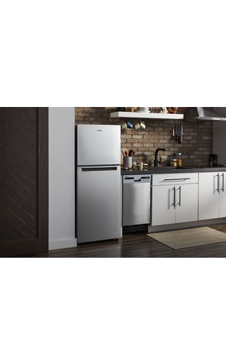 Small-Space Compact Dishwasher with Stainless Steel Tub.