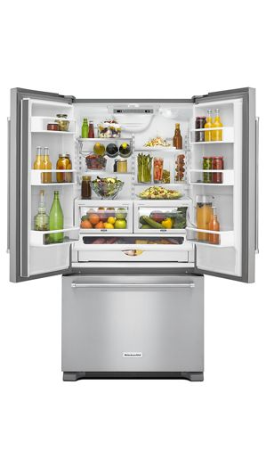 22 cu. ft. 36-Inch Width Counter Depth French Door Refrigerator with Interior Dispense