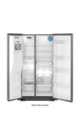 36-inch Wide Contemporary Handle Counter Depth Side-by-Side Refrigerator - 21 cu. ft.
