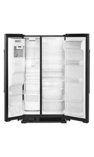 36-Inch Wide Side-by-Side Refrigerator with Exterior Ice and Water Dispenser - 25 Cu. Ft.