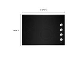 30-Inch Electric Cooktop with Reversible Grill and Griddle