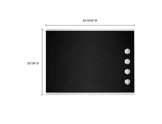 30-Inch Electric Cooktop with Reversible Grill and Griddle