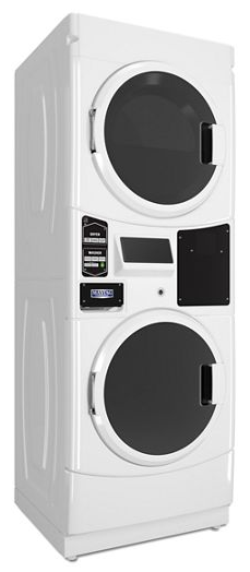 Commercial Electric Stack Washer/Dryer, Card Reader Ready or Non-Vend