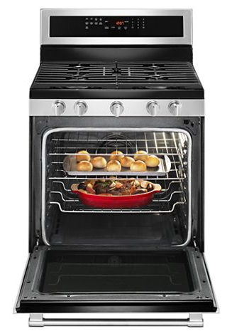 30-Inch Wide Gas Range With True Convection And Power Preheat - 5.8 Cu. Ft.